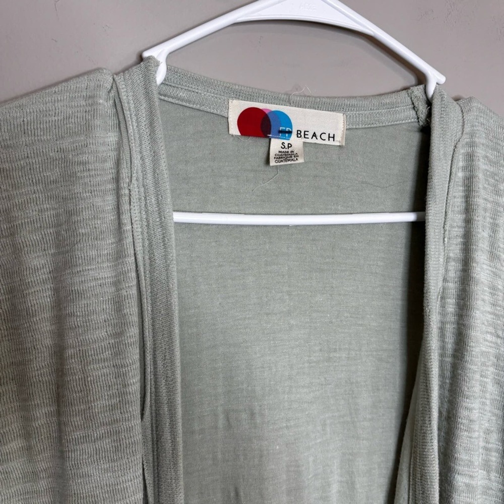 Free People Light Gray Cardigan Sweater - Picture 7 of 10